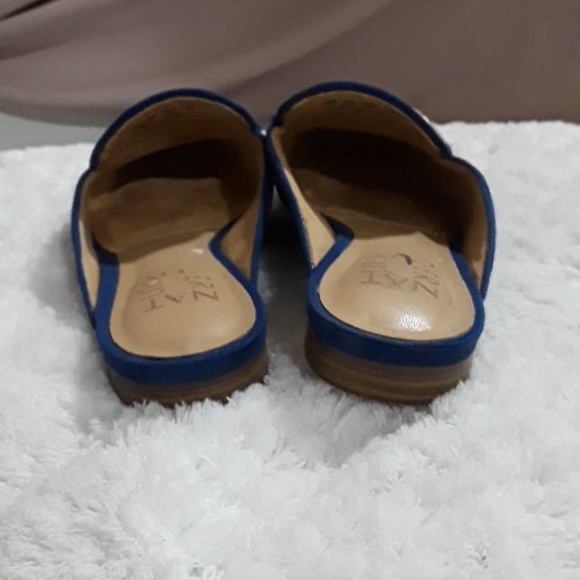 Naturalizer Small Heel Blue Slip On Mules Size 4 - Picture 11 of 13